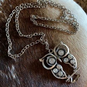 Owl Necklace Beautiful silver necklace owl Pendant